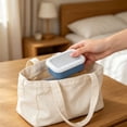 thumbnail image 4 of Travel Soap Case Silicone Leakproof Waterproof With Pad Portable Soap Container For Camping Gym Blue, 4 of 6