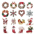 thumbnail image 2 of Broche de Navidad para hombres y mujeres, alfileres de diamantes de imitación, joyería de cristal, regalos de Navidad, Papá Noel, cascabeles, broches de Reno, 2 of 4