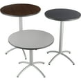 thumbnail image 3 of Cafeworks Table, Bistro-Height, Round Top, 36" Dia X 30"H, Walnut/Silver, 3 of 3