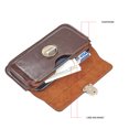 thumbnail image 5 of LG LPSAMI717LU28HBR-O Luxmo No.28 Galaxy Note, I717 & 5.7 in. Universal Horizontal Stylish Leather Pouch - Brown, 5 of 8