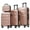 Rose Gold#00M, variant on Hardside Luggage Hardshell ABS Luggage Set - Lightweight & Durable Suitcases with Dual Spinner Wheels, Carry-On & Check-In Sizes for Travel & Business,Hardside Carry On Luggage