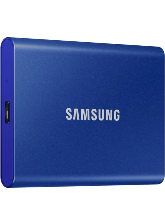 Samsung T7 MU-PC2T0H/AM 2 TB Portable Solid State Drive - External - PCI Express NVMe - Indigo Blue