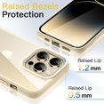 thumbnail image 5 of JETech Case for iPhone 14 Pro 6.1-Inch, Shockproof Phone Bumper Cover, Solid Color Matte TPU Frame, Anti-Scratch Clear Back (Gold), 5 of 6