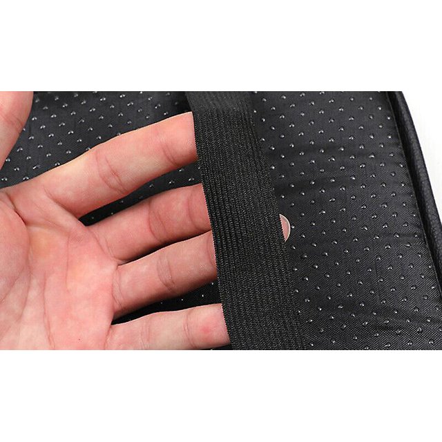 Almohadilla de reposabrazos de grano de madera para automóvil Caja de almacenamiento de asiento de automóvil Cubiertas Cojín de protección Marrón LingWen 9024735502197