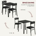 thumbnail image 5 of Studyset Dining Table Set of 2, Kitchen Table with Upholstered Chairs Dinning Set for Kitchen, Compact for Small Spaces Furniture (Vintage, Table with 2 Chairs), 5 of 7