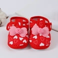 thumbnail image 4 of LNMQLPDBS Kids Summer Shoes Heart Printed with Bowknot Anti Kick Breathable Wear Sandals Closed Toe Summer Outdoor Sandals Lightweight Shoes Casual Soft Non-Slip Sole First Walkers Cute Shoes, 4 of 6