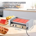 thumbnail image 4 of Commercial Hot Dog Roller Grill - 5 Stainless Steel Rollers, Dual Temperature Control For Home & Parties, 4 of 7