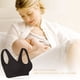 thumbnail image 3 of Ropa Interior De Maternidad Sujetador De Lactancia Estilo Cruzado Sin Aros Sujetador Materno Para Dormir - Negro, 3 of 5
