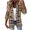 Khaki, variant on LYXSSBYX Plus Size Womens Shackets Hot Sale Clearance Women Business Attire Plaid Printed Long Sleeve Button Slimming Cardigan Coat Top