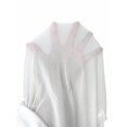 thumbnail image 7 of Women's Solid Color Contrast Mesh Pleated Sexy Mini Dress, White, Sizes, 7 of 7