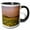 Black/White, variant on 3drose, Wildflower Meadow, Bighorn Mountains of Wyoming - Us51 Cha0051 - Chuck Haney, 11oz Two-tone Green Mug
