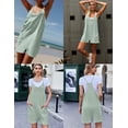 thumbnail image 3 of Ekouaer Womens Summer Casual Sleeveless Rompers Loose Spaghetti Strap Shorts Overalls Outfits 2026 Jumpsuits With Pockets, 3 of 6