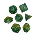 thumbnail image 1 of 7 Pieces Polyhedral Dices Set Durable Board Game Props game polyhedral for Card Game Cafe Yellow Green, 1 of 7