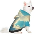thumbnail image 2 of Fotbe Sunshine Cute Winged Cat Sudadera con Estampado para Perros Pequeños – Suéter con Capucha para Mascotas, Tela Suave de Forro Polar con Bolsillo-Large, 2 of 7