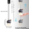 thumbnail image 4 of FSLiving Adjustable Height Track Pendnat Light J-Type Retractable Lift Track Dimmable LED Light Manual Touch Dimmer Indoor Grey Island Light Accent 3 Colors Downlight Lamp for Kids'Room, 3 Lights, 4 of 8