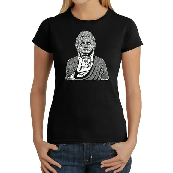 Women's Word Art T-Shirt - Buddha