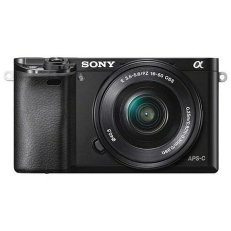 Sony ILCE-6000L/B Alpha a6000 Mirrorless Digital Camera w/ 16-50mm lens - Black - Refurbished