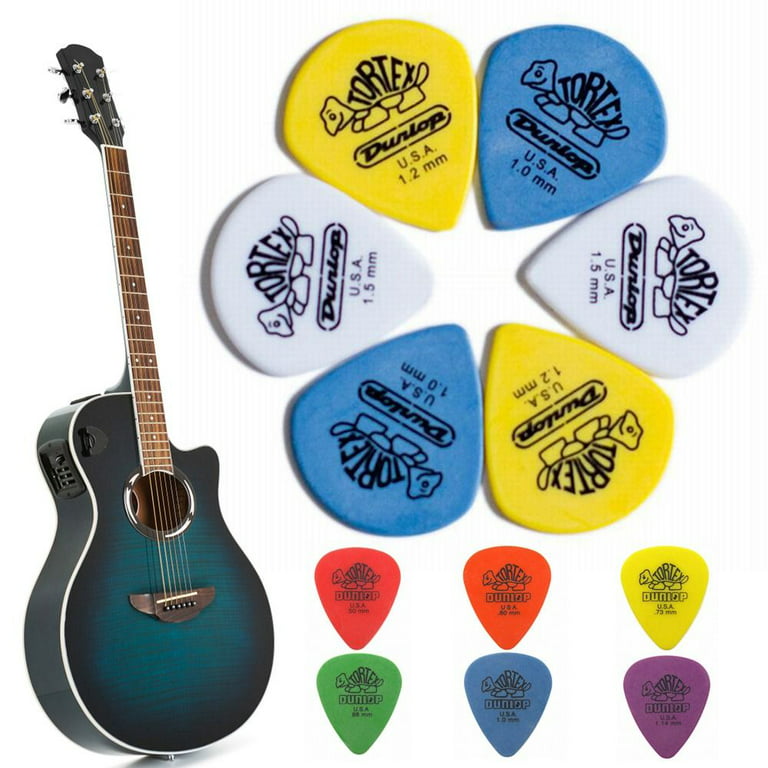 håndtering I forhold plakat 10Pcs Parts Multicolors ABS Material 0.5mm/0.6mm/0.73mm/0.88mm/1.0mm/1.14mm Guitar  Accessories Music Picks Guitar Picks Triangle Picks 1.2MM SMALL TORTOISE -  Walmart.com