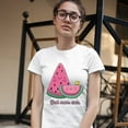 thumbnail image 3 of Tee Hunt Best Mom Ever T-Shirt Mother's Day Cute Watermelon Mama and a Kid Women's T-Shirt Tee, White, X-Large, 3 of 5