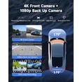 thumbnail image 5 of Kuayvanpantalla Carplay Inalámbrica De 11,5 Pulgadas Para Coche, Pantalla Táctil, Estéreo Para Coche Con A-Pple Y Android Auto 4K Dash Cam Cámara De Respaldo Navegación Bluetooth Control De Voz Enlace, 5 of 5