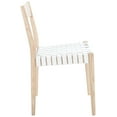 thumbnail image 4 of SAFAVIEH Eluned Leather Dining Chair, White/Natural, Set of 2 (18.5 in. W x D x 31.5 in. H), 4 of 7