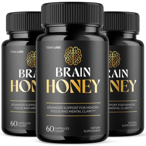 Brain Honey Advanced Brain Support Formula Supplement BrainHoney 180 Capsules