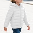 thumbnail image 7 of yillto Winter Puffer Jacket for Kids Girls Lightweight Full Zipper Long Sleeve Hooded Jacket Trendy Toddler Kids Coat, 7 of 7