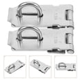 thumbnail image 4 of Stainless Steel Door Lock for DIY Use Silver Color Enhanced Security Versatile Application 2pcs, 4 of 9