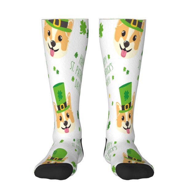 Balery happy dog. St. Patricks Day Calcetines novedosos Calcetines deportivos Calcetines hasta la rodilla Calcetines de algodón Calcetines originales y geniales