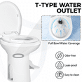 thumbnail image 4 of Portable RV Toilet with Pedal Flush, High Profile lightweight toilet - White, 4 of 11