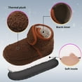thumbnail image 2 of Stepedia Kids Slippers Fuzzy Kids Slippers Warm House Shoes Boots for Boys Girls, Brown, 2 of 6