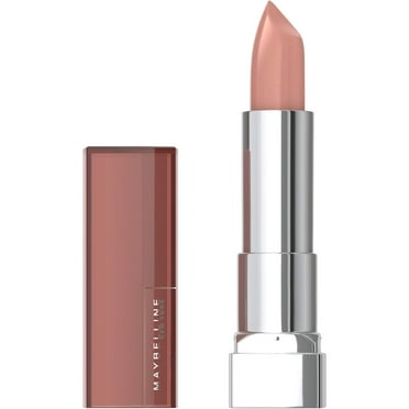 Maybelline Color Sensational Lipstick, Lip Makeup, Cream Finish, Hydrating Lipstick, Nude Lust, Nude ,1 Count C55