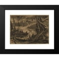 thumbnail image 2 of Charles Fromuth 14x11 Black Modern Framed Museum Art Print Titled - The Storm (1908), 2 of 5