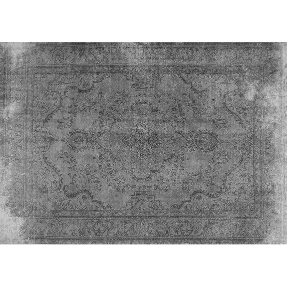 Ahgly Company Indoor Rectangle Persian Gray Traditional Area Rugs, 7' x 9'