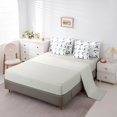 thumbnail image 5 of Castle Fairy Pastel Watercolor Jellyfish Full Size Bedding Sets 7 Pieces,Coral Small Fish Underwater Graphic Full Size Bed in a Bag,Lavender Orange,Grey Reversible, 5 of 7
