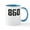 White/Blue Inside, variant on CafePress - 860 Hartford Area Code Mugs - 11 oz Ceramic Mug - Novelty Coffee Tea Cup
