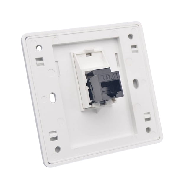 Scienceny Para enchufe , enchufe de pared CAT6 Gigabit, puerto de placa frontal Ethernet, versión de enchufe Ethernet, enchufe de red CAT6 Herramientas y ferretería