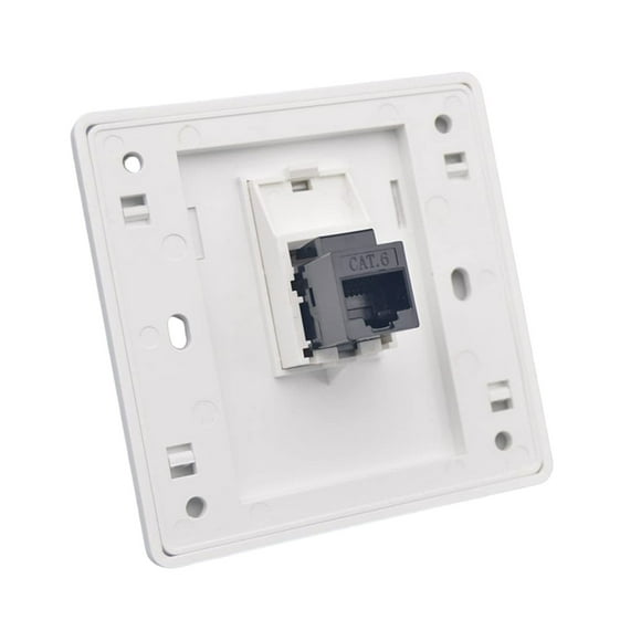 pitrice For Ethernet For Box Network For Wall LAN Cable Installation Gigabit Network Socket White Black Wall For CAT 6