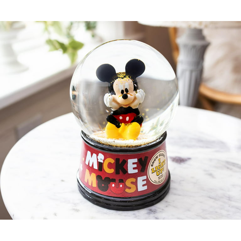 Disney Mickey Mouse Christmas Snowglobe Glitter Gift Bags/ Set Of