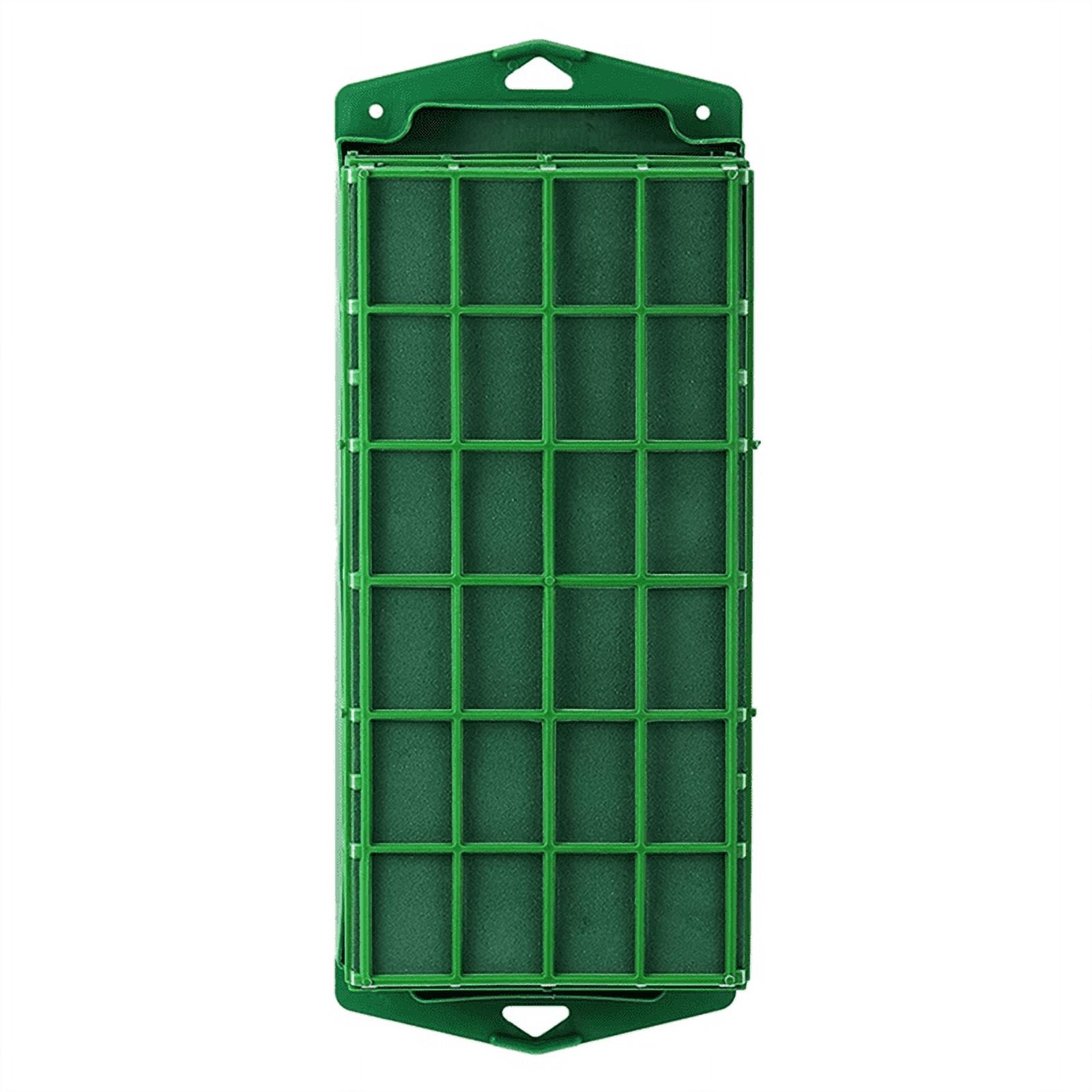 4 Pcs Floral Foam Cage Flower Holder with Floral Foam for Flowers Cage Bowl for Table Centerpiece Floral Arrangement,4 x Floral Foam Cage,green
