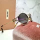 thumbnail image 3 of New MIU MIU Sunglasses MU52YS Slim Gold Metal Gray Lens Italy Authentic 54MM, 3 of 6