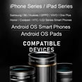 thumbnail image 5 of Phone Camera Lens Kit, External Phone Lens with 22X Telephoto Lens, 205° Fisheye Lens, 0.67X Wide Angle Lens, 25X Macro Lens, Clip & Mini Tripod, Cell Phone Camera for Most Smartphone Camera Models, 5 of 6