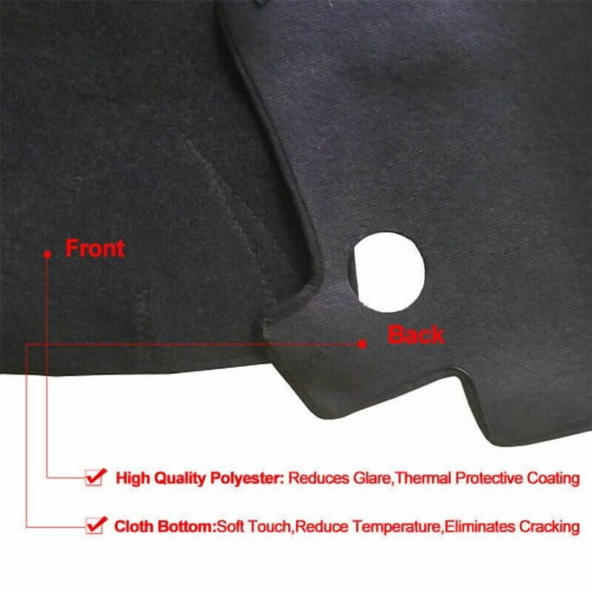 Car Auto Dashboard Cover Dashmat Carpet For Toyota RAV4 V (XA50) 2018 - 2023