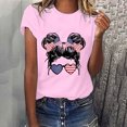 thumbnail image 2 of XZNGL Chemisiers à Manches Courtes pour Femmes T-Shirt Imprimé de la Fête de l'Indépendance pour Femmes Ample Décontracté Col Rond Manches Courtes Hauts pour Femmes Chemisier T-Shirts d'Été pour Femmes Hauts à Manches Courtes pour Femmes, 2 of 8