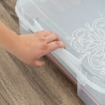 thumbnail image 5 of IRIS USA Fits 12" x 12" Paper Thick Portable Plastic Scrapbook Project Case with Built-in Handle, 5 of 7