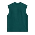 thumbnail image 4 of hotojiny Men's Sleeveless T-Shirt Lightweight Breathable Crew Neck Summer Tank Tops Casual Vacation Beach Sports Shirt, 4 of 7