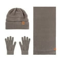 thumbnail image 1 of MIASHUI Winter Cold Protection Alpaca Plush Warm Set, Outdoor Riding Knit Scarf, Scarf for Women, Warm Scarf Coffee, 1 of 4