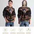 thumbnail image 6 of LAOLIUSN Funny American Flag Eagle Hoodie USA Bald Eagle Graphic Sweatshirt S-4XL, 6 of 7