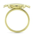 thumbnail image 3 of Gold Womens Ring Anillo Para Mujer Stainless Steel Ring, 3 of 4