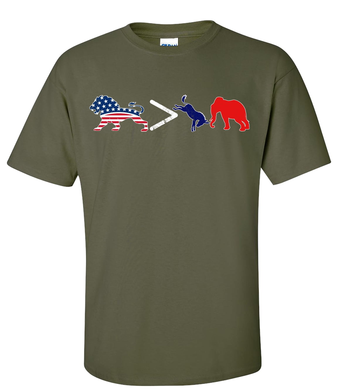 American Lion Greater Than Politics Unisex Short Sleeve T-shirt - Imagen 15 de 22